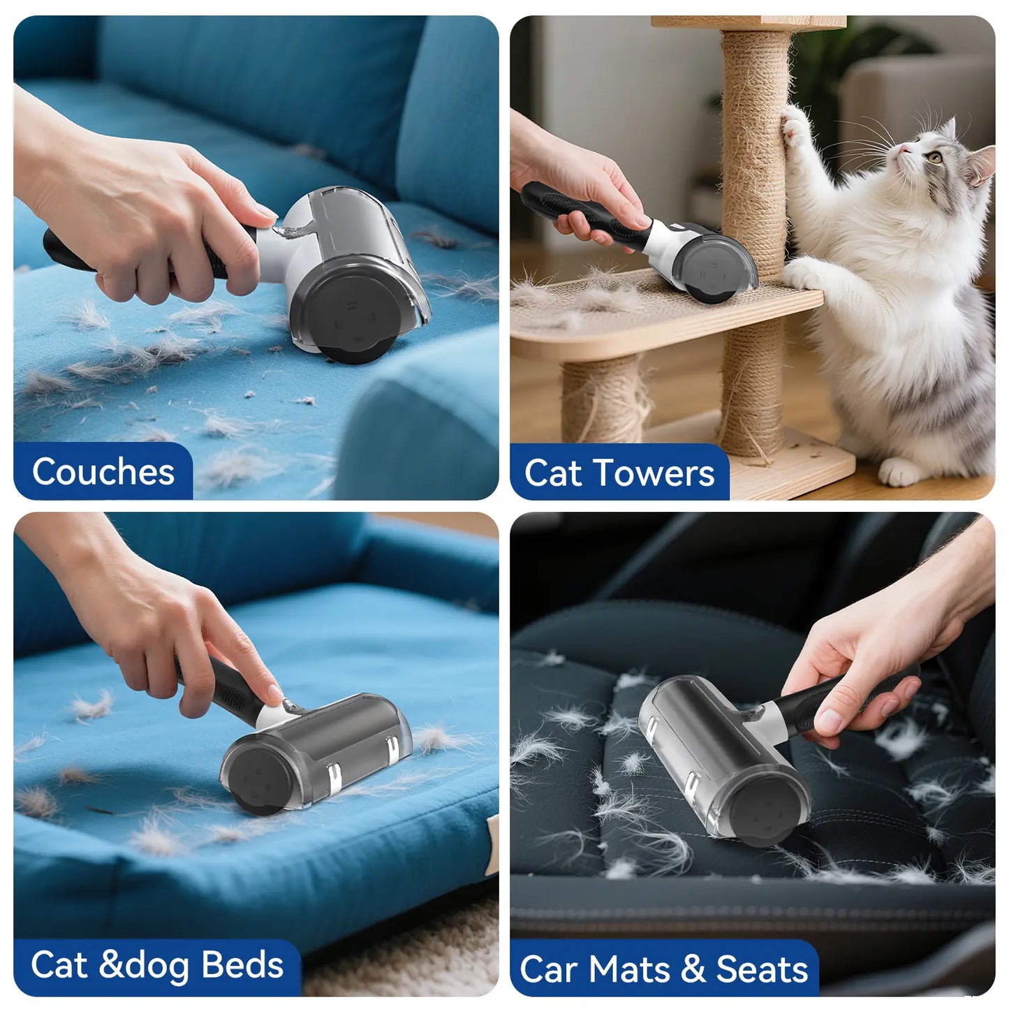 Pet Hair Removal Tool-Reusable Lint Roller for Pet Hai-Remove Pet Hair in Seconds