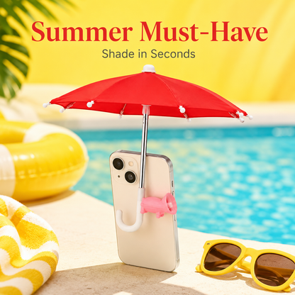 Mini Phone Umbrella Shade – Sun & Rain Protection for Smartphones