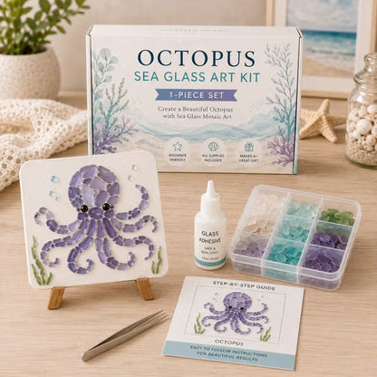 🌊Lose yourself in this calming sea glass art. No skills needed! 🎨