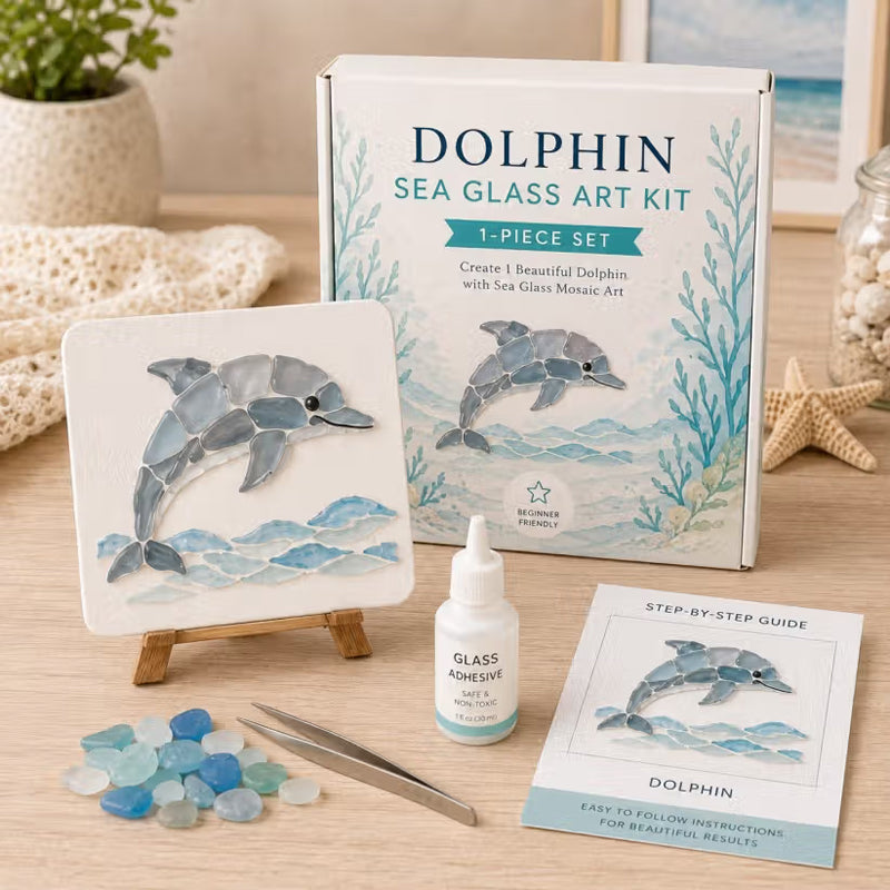 🌊Lose yourself in this calming sea glass art. No skills needed! 🎨