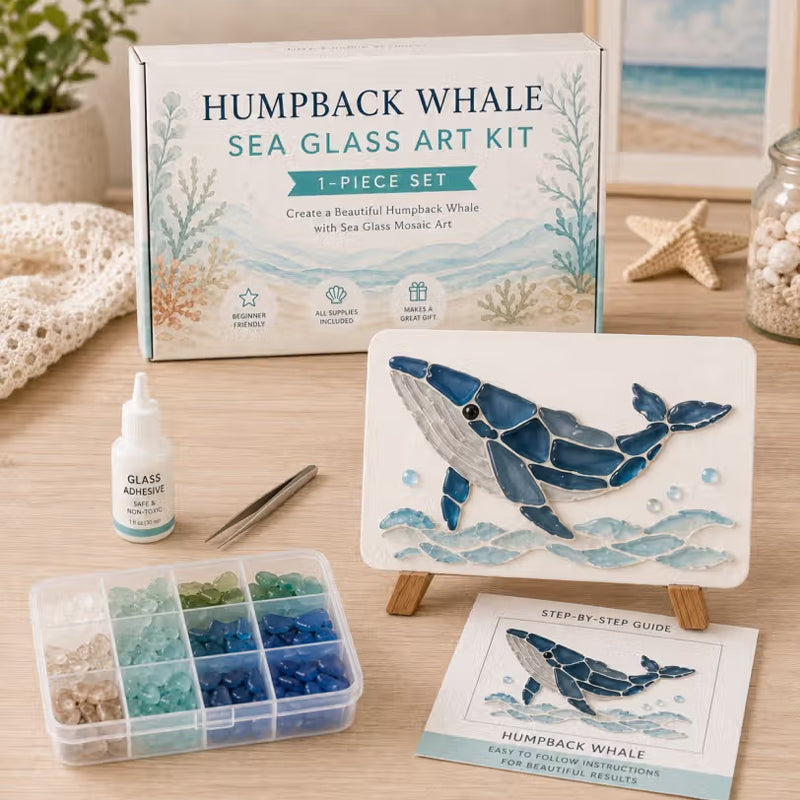 🌊Lose yourself in this calming sea glass art. No skills needed! 🎨