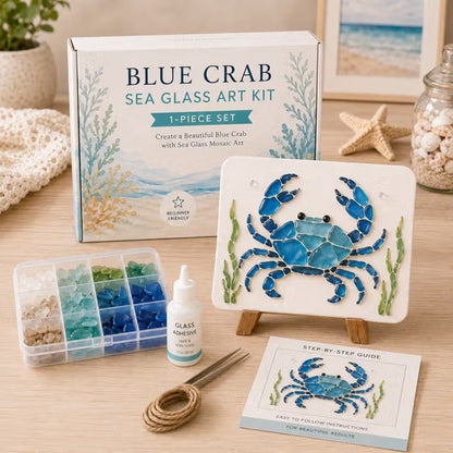 🌊Lose yourself in this calming sea glass art. No skills needed! 🎨
