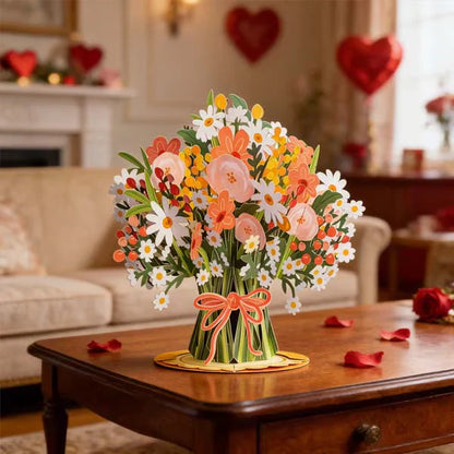 🌸3D Pop-Up Flower Bouquet Card – A Timeless Keepsake for Every Occasion 💖