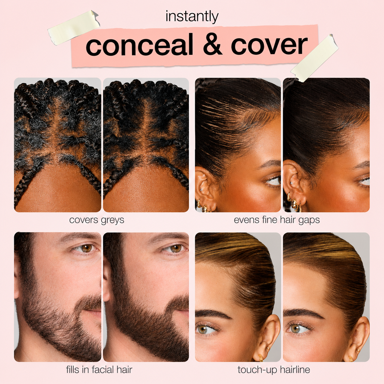 ✨Dab&Go Hair Concealer Stick – Mess-Free Root, Gray & Hairline Touch-Up
