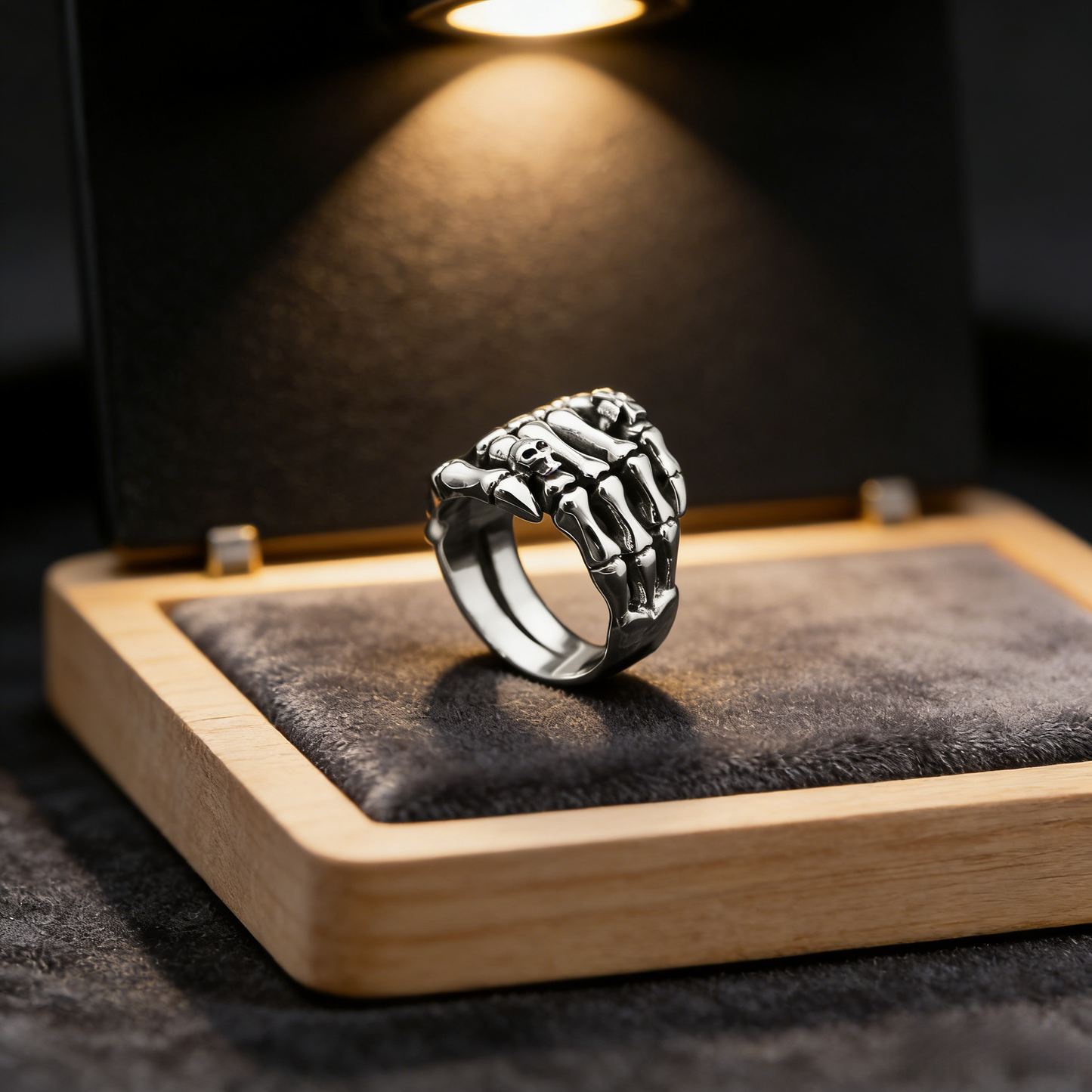 Skull Ghost Claw Open Ring