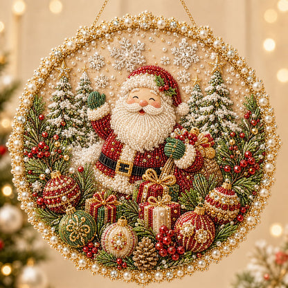 Last Day 49% OFF -  Four Seasons & Holiday Pearl Art Hanging Wreath Kit
