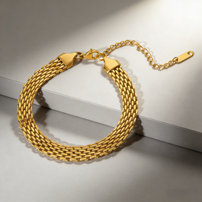 Wire mesh style bracelet