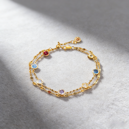 Rainbow Double-Layer Bracelet