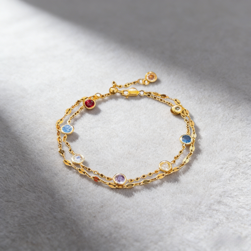 Rainbow Double-Layer Bracelet