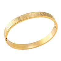 Gold Plated Titanium Steel Bangle2