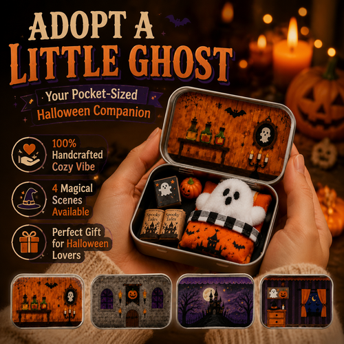 👻Adopt Your Own Pocket-Sized Ghost! ✨ The Cutest Halloween Keepsake