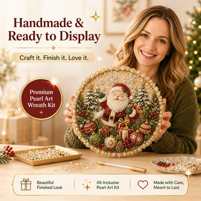 Last Day 49% OFF -  Four Seasons & Holiday Pearl Art Hanging Wreath Kit