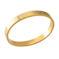 Gold Plated Titanium Steel Bangle3