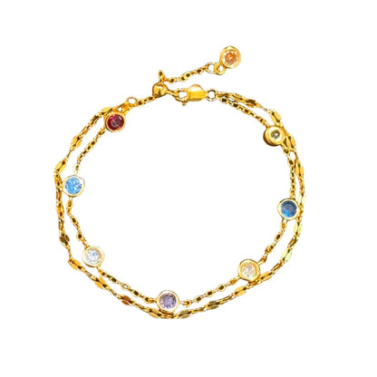 Rainbow Double-Layer Bracelet