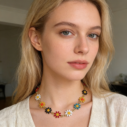 Chrysanthemum necklace