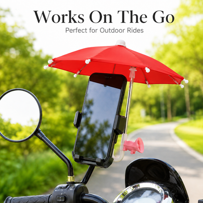 Mini Phone Umbrella Shade – Sun & Rain Protection for Smartphones