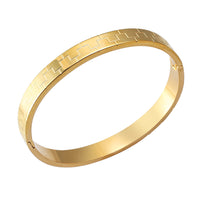 Gold Plated Titanium Steel Bangle4