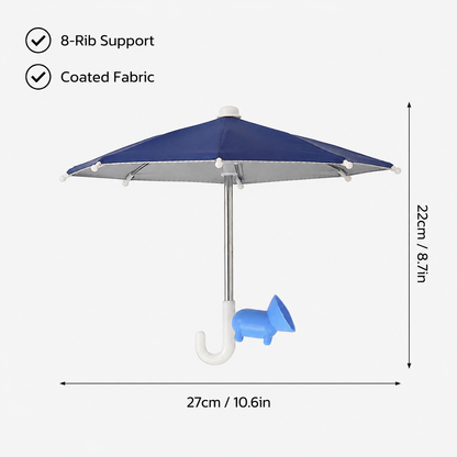 Mini Phone Umbrella Shade – Sun & Rain Protection for Smartphones