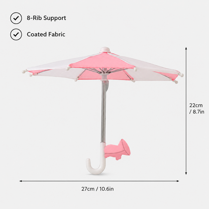 Mini Phone Umbrella Shade – Sun & Rain Protection for Smartphones