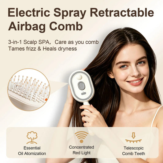 ✨Anti-Frizz Essential Oil Detangling Massage Brush