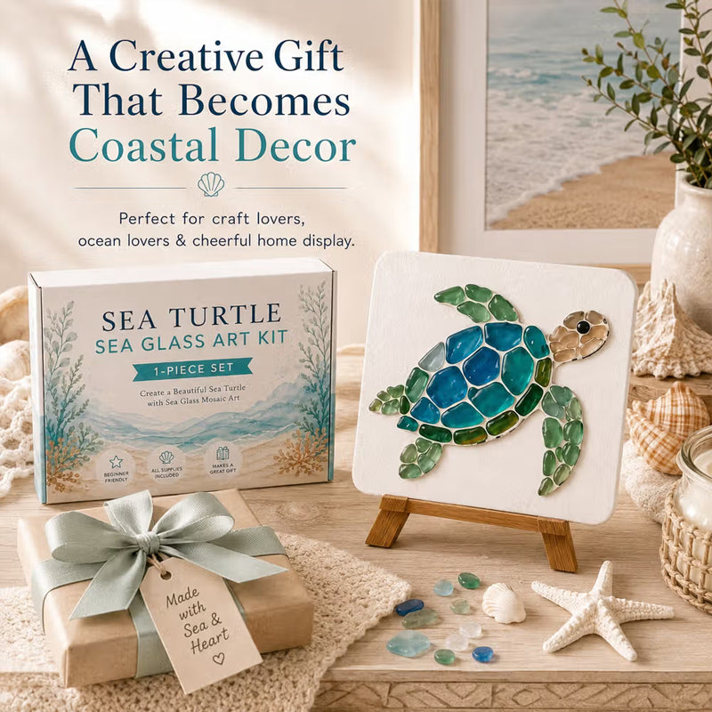 🌊Lose yourself in this calming sea glass art. No skills needed! 🎨