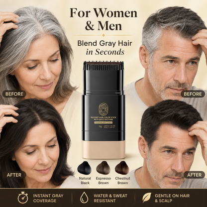 ⏰47% OFF!!✨Instant Hair Colour Stick with Built-In Comb🔥