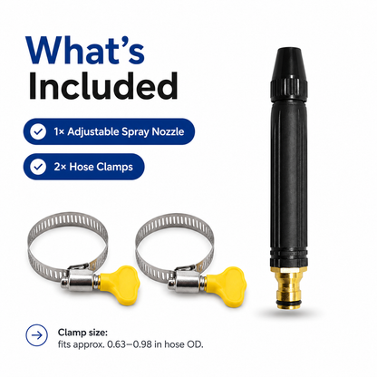 Powerful High-Pressure Spray Nozzle for Home Car Wash & Garden Watering
