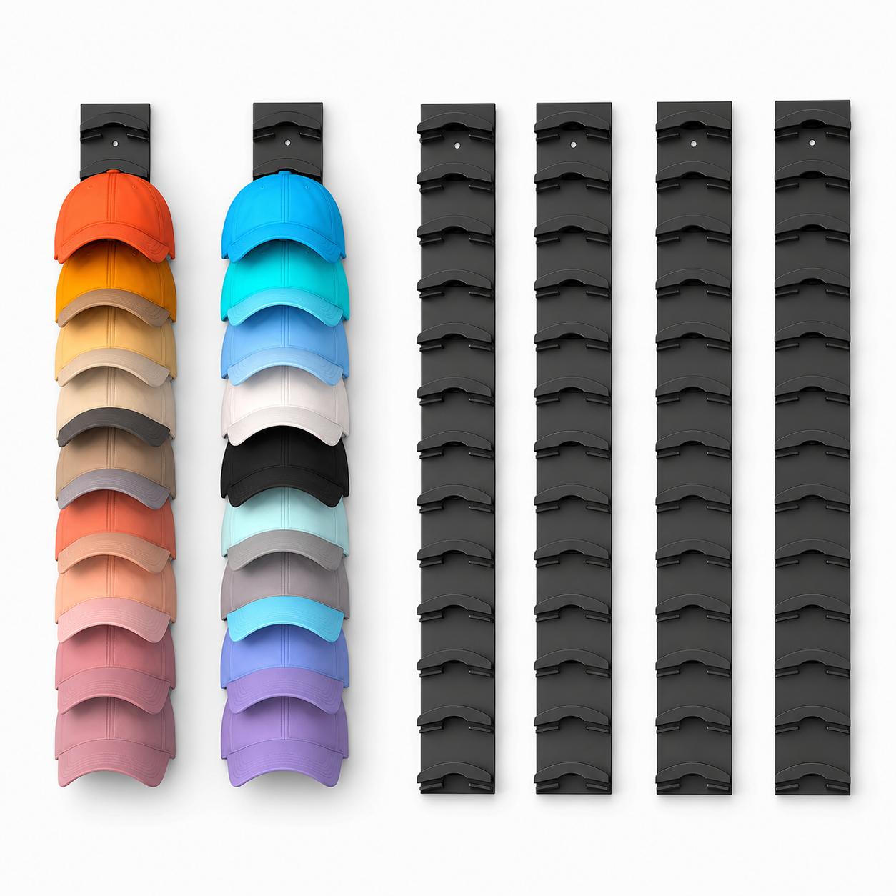 ✨[BOGO Deal] No-Drill Baseball Cap Organizer for Closet & Wall