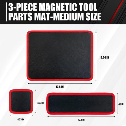Flexible Magnetic Tool Mat Set for Screws, Sockets & Auto Repairs🛠️🧲