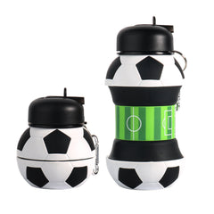 ⚽World Cup Season Special: 550ml Foldable Soccer Ball Water Bottle for Kids