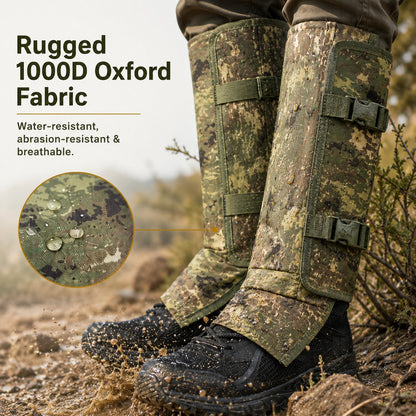 🐍 Snake Bite Protection Leg Gaiters | 🛡️ Heavy-Duty Puncture-Resistant Hunting Leg Guards
