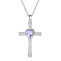 Silver Chain + Purple Zircon
