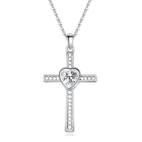 Silver Chain + White Zircon