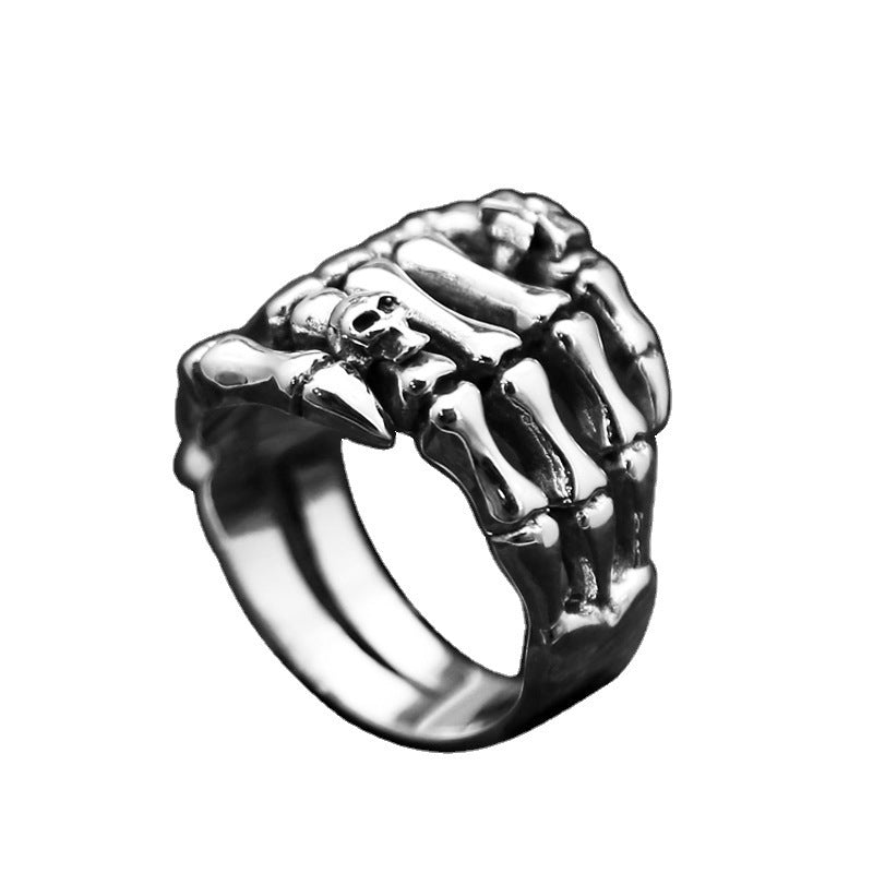 Skull Ghost Claw Open Ring