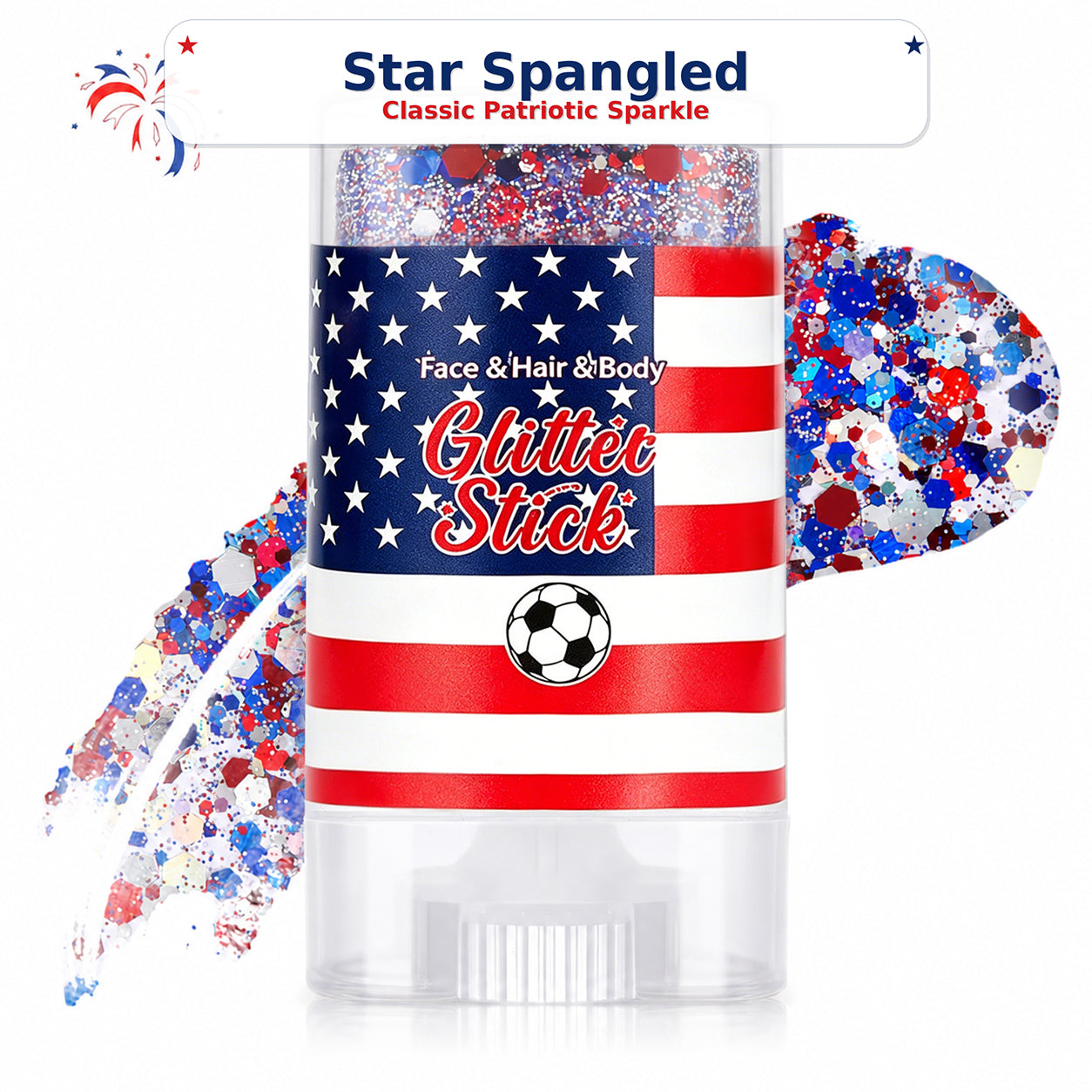 ✨[BOGO Deal]2026 Independence Day Glitter Stick – Red, White & Blue Sparkle 🎆