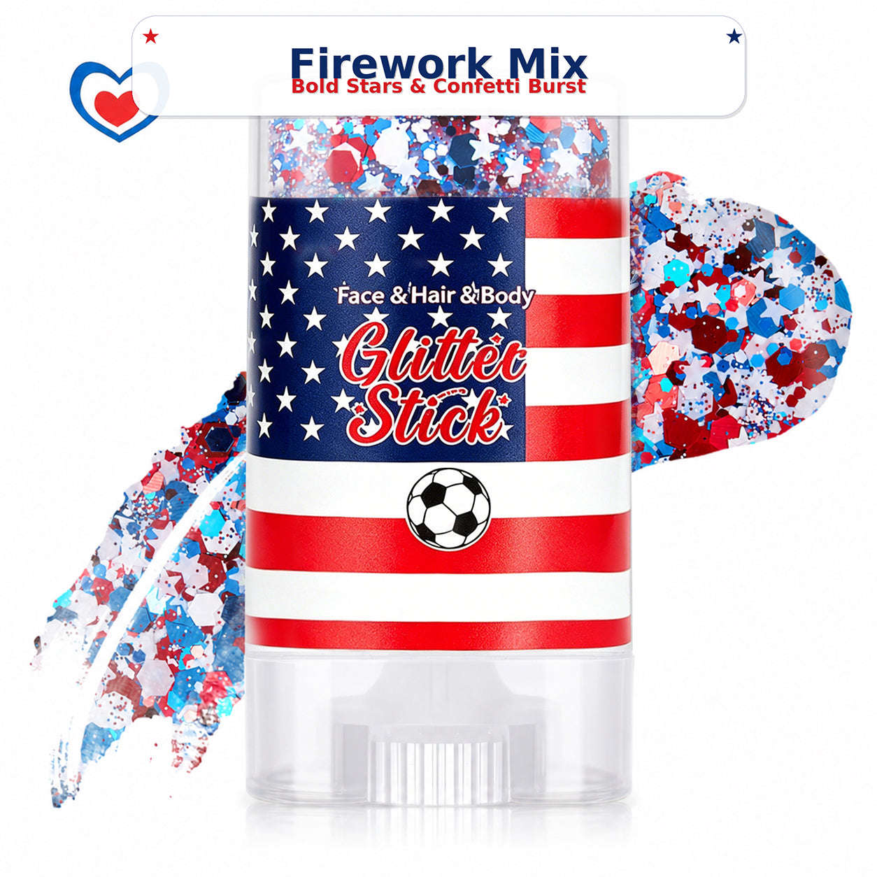 ✨[BOGO Deal]2026 Independence Day Glitter Stick – Red, White & Blue Sparkle 🎆
