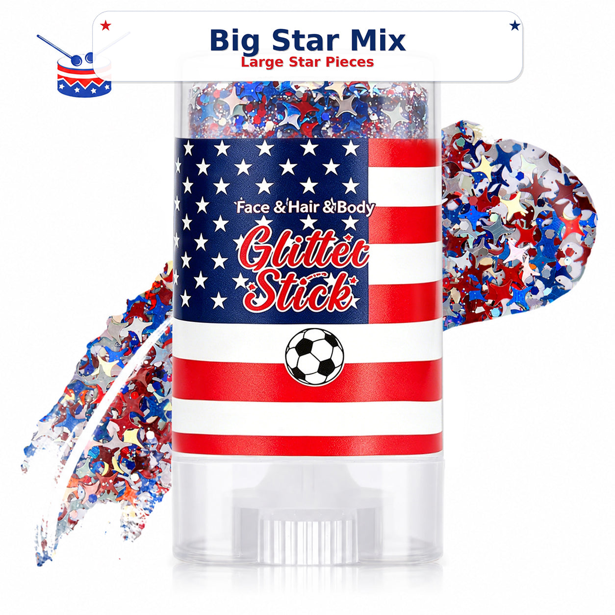 ✨[BOGO Deal]2026 Independence Day Glitter Stick – Red, White & Blue Sparkle 🎆
