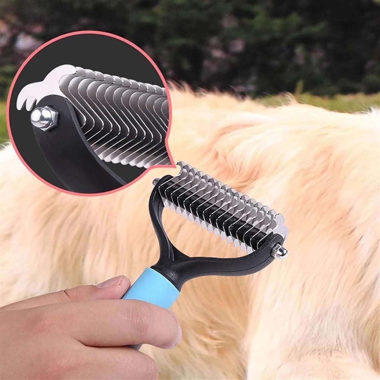 ✨[BOGO Deal]Dual-Sided Pet Deshedding Brush for Dogs & Cats🐶🐱