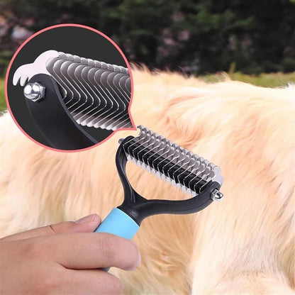 ✨[BOGO Deal]Dual-Sided Pet Deshedding Brush for Dogs & Cats🐶🐱