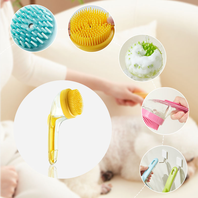Buy 1 Get 1 Free — 2-in-1 Shampoo Dispensing Pet Bath Brush